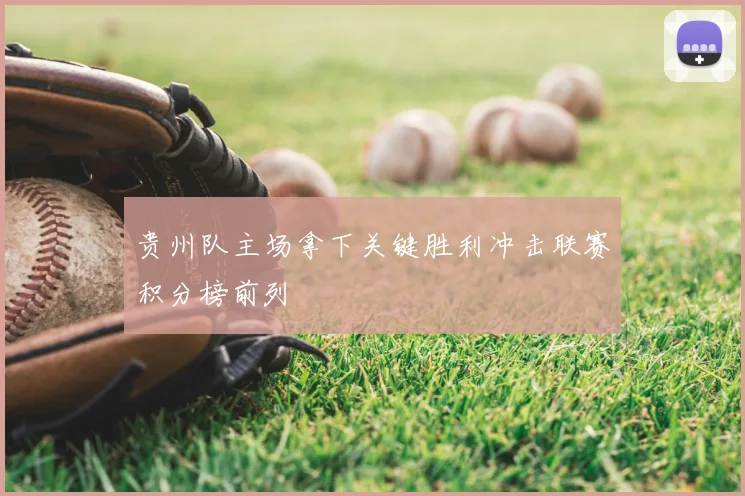 贵州队主场拿下关键胜利冲击联赛积分榜前列